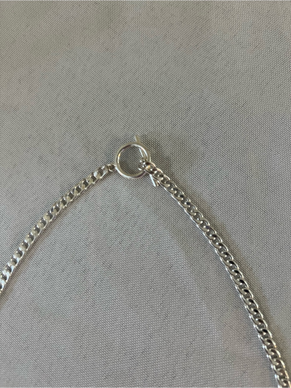 Silver Cuban Link Chain Necklace 18” Minimalist Women’s Jewelry - Picture 4 of 5